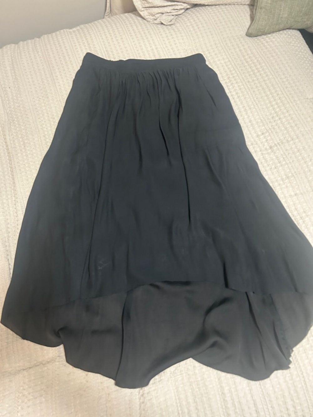 Talula Aritzia Black High-Low Maxi Skirt Size L